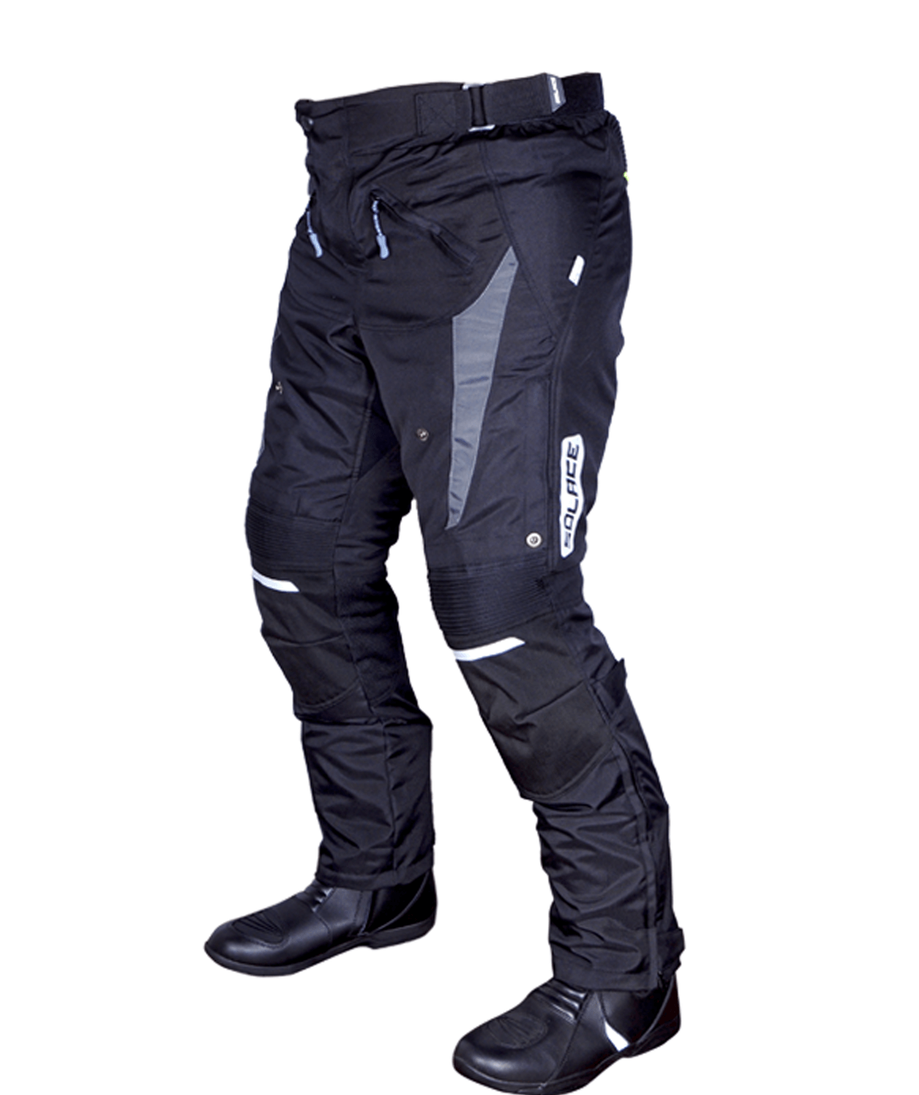 SOLACE Men's Black & White Tour Jet All Season Riding Pants for Bikers  -(XXX-Large) : Amazon.in: Clothing & Accessories